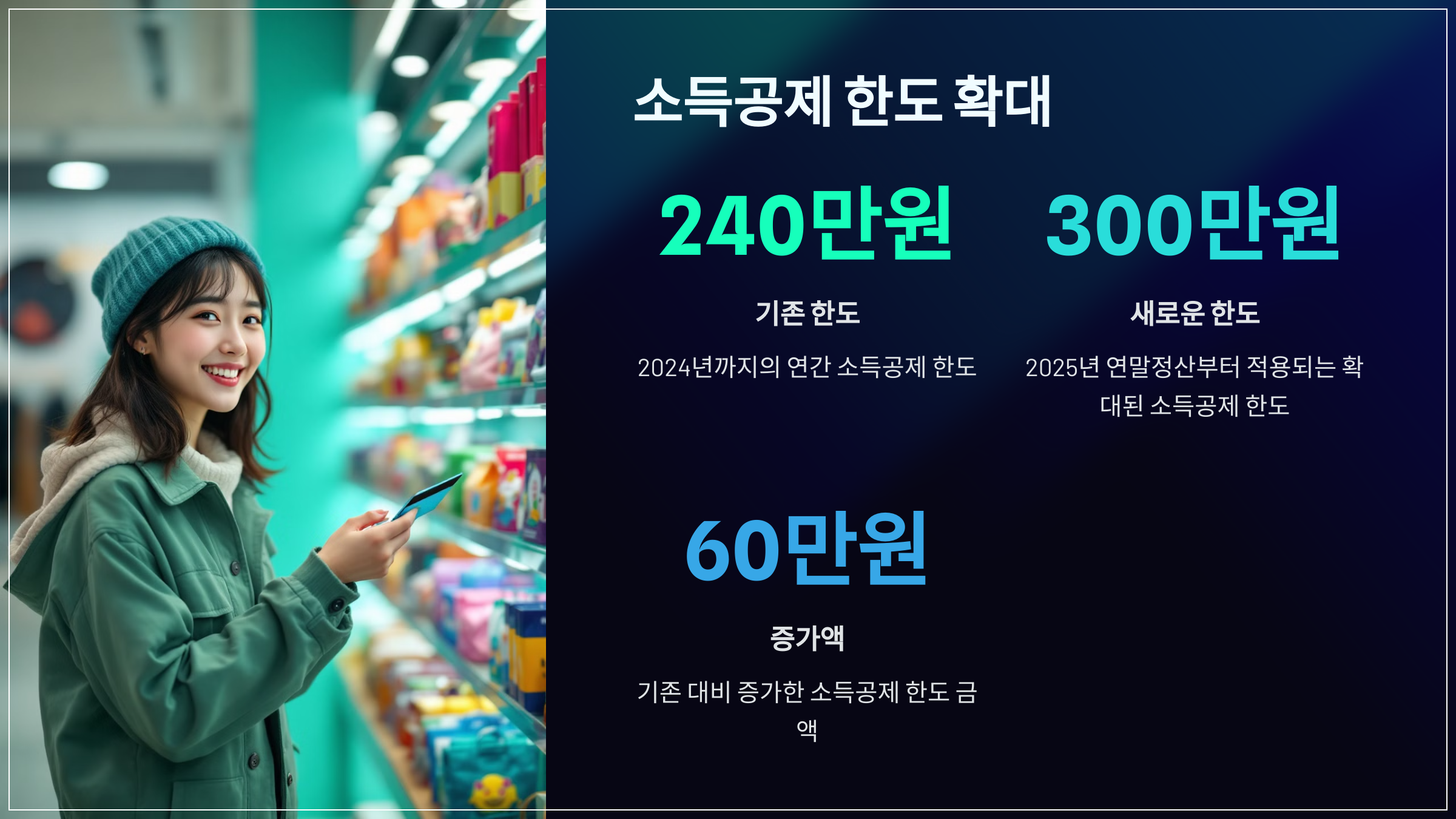 소득공제 한도 확대