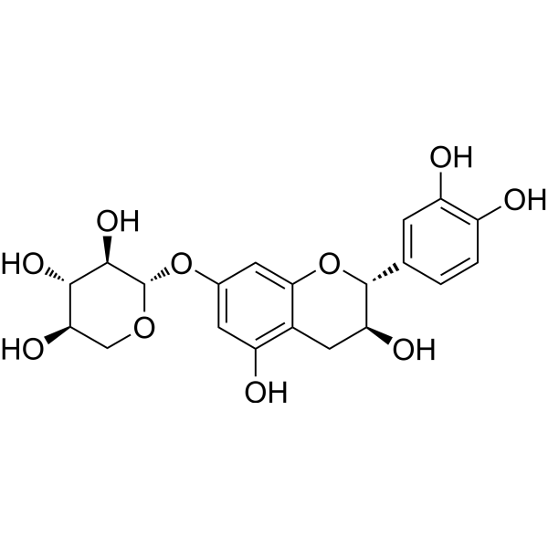 catechin-7-Ο-β-D-xylopyranoside의 화학 구조