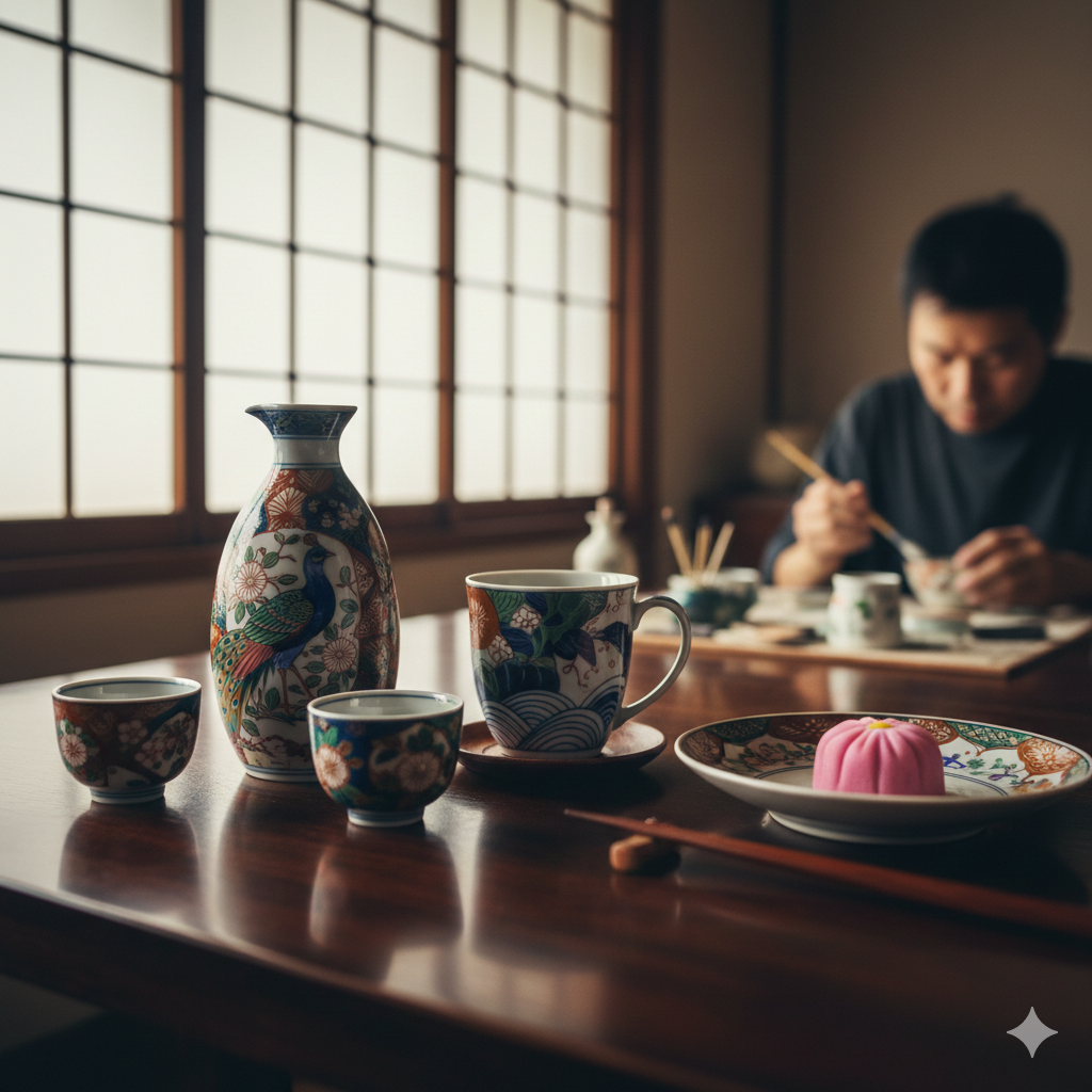 가나자와 전통공예 구타니야키