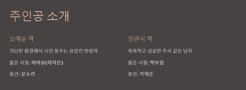 폭싹 속았수다 출연진