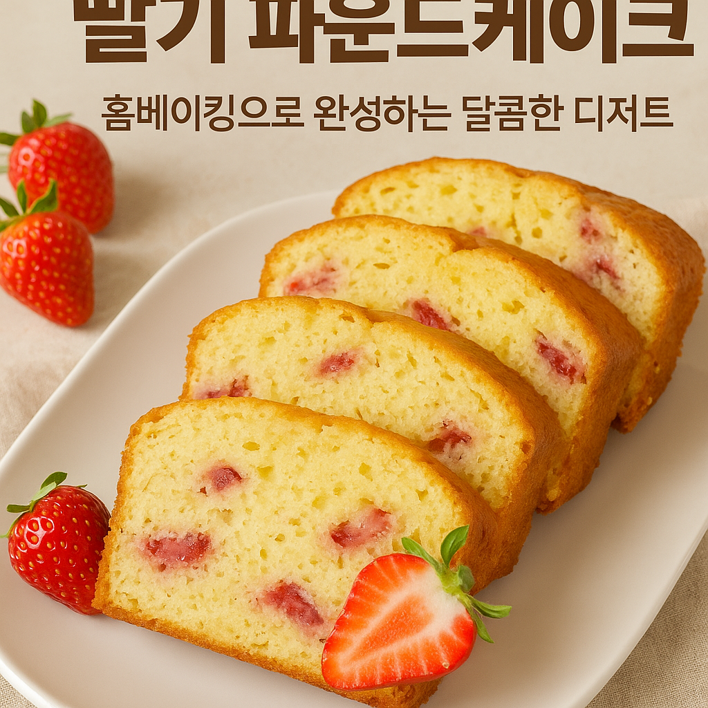 딸기 파운드케이크 레시피