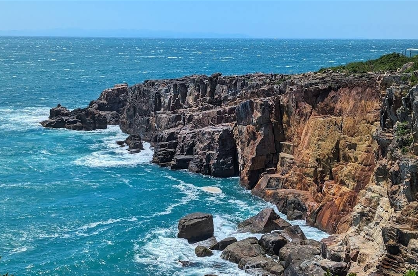 산단베키(三段壁) 절벽.