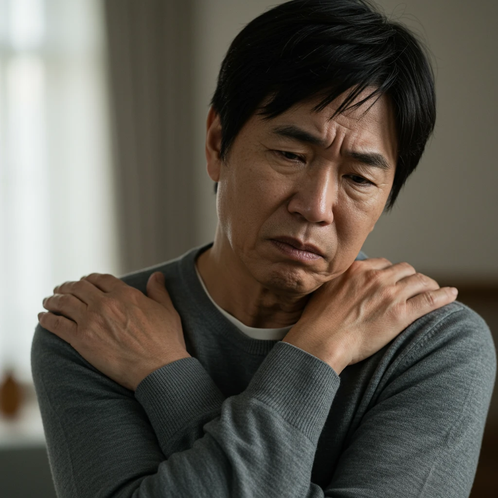 질병으로 인해 통증을 느끼는 사람