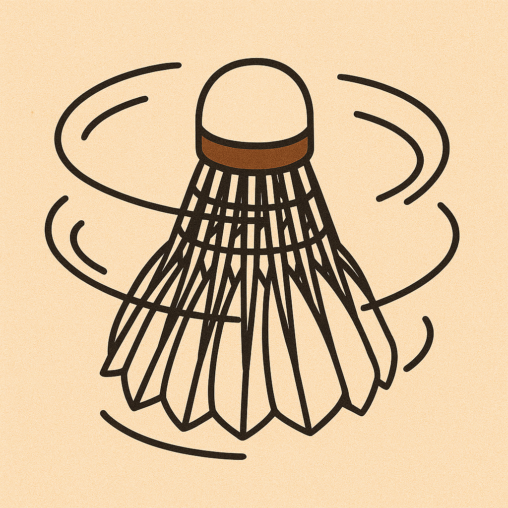 셔틀콕 회전 이미지