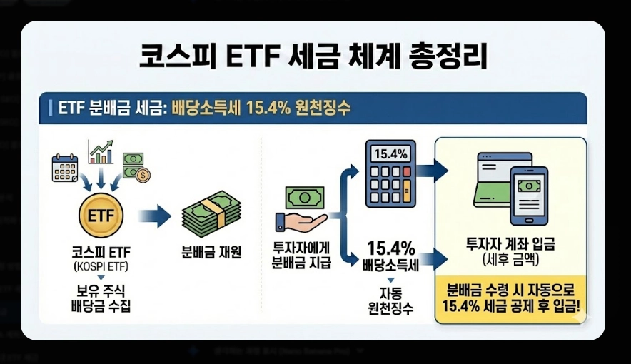 코스피 ETF 세금 총정리 [2026년 최신] 증권거래세 부활&middot;배당소득세&middot;종합과세 피하는 법