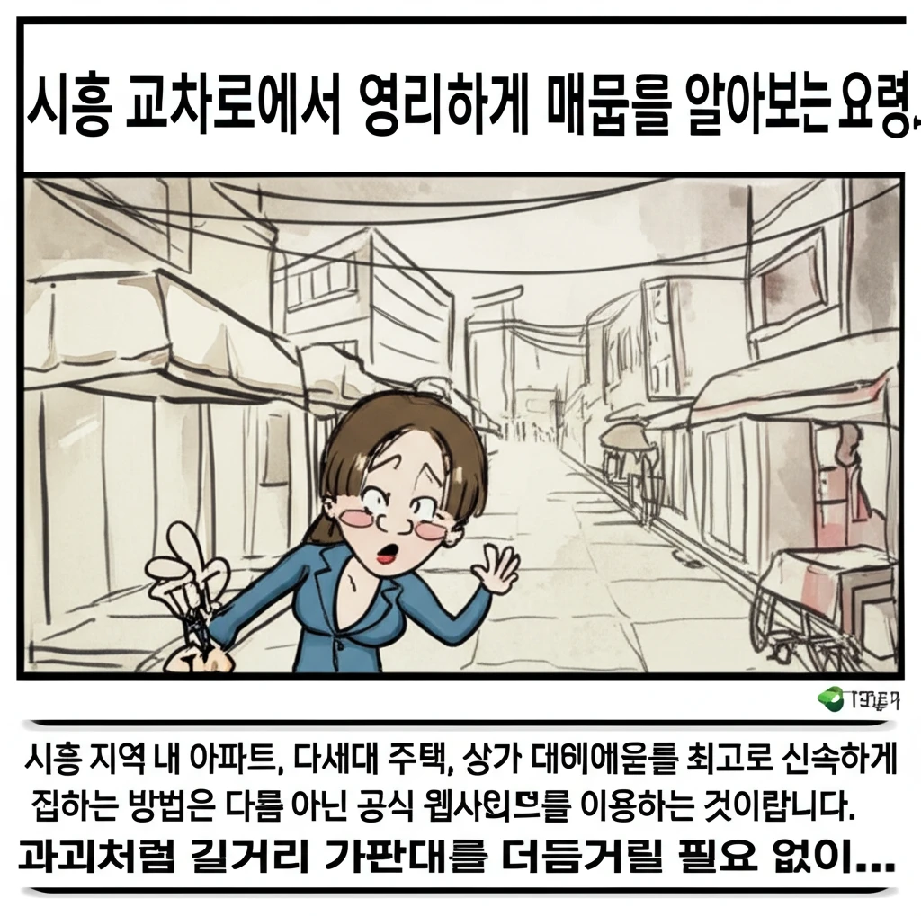 시흥 교차로 종이신문 그대로보기 활용..