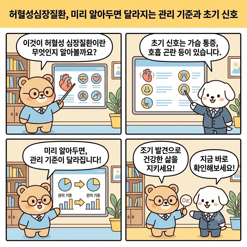 허혈성심장질환, 미리 알아두면 달라지는 관리 기준과 초기 신호