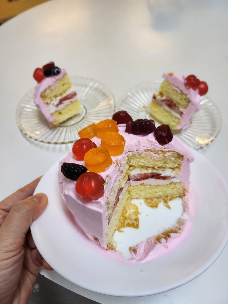 케이크 단면