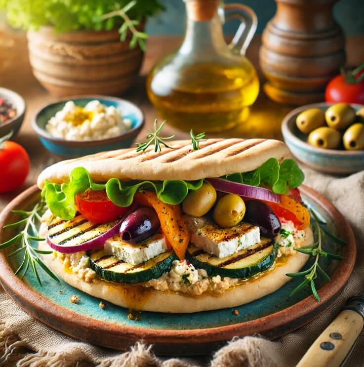 유럽 건강 샌드위치 재료 관련 사진