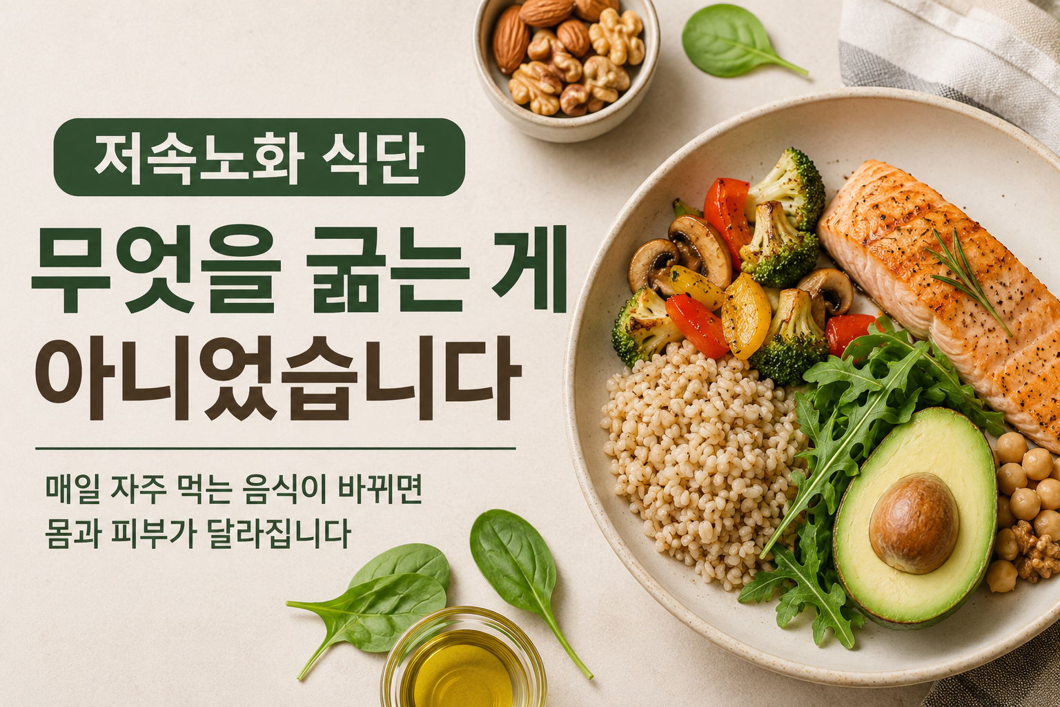 건강한 식단으로 피부가 달라진다