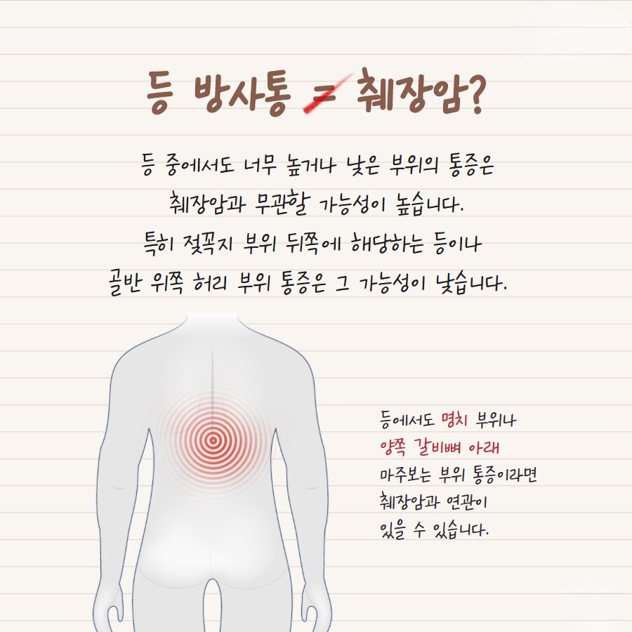 췌장암 의심 증상 여섯가지 발생원인 초기 의심 증상 검사방법 예방법