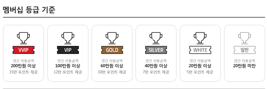 KT멤버쉽 등급
