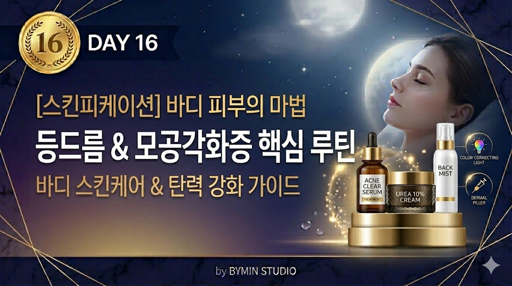 등드름 없애는 법과 모공각화증 닭살 피부 해결을 위한 바디 스킨케어 루틴 및 성분 분석 가이드 썸네일