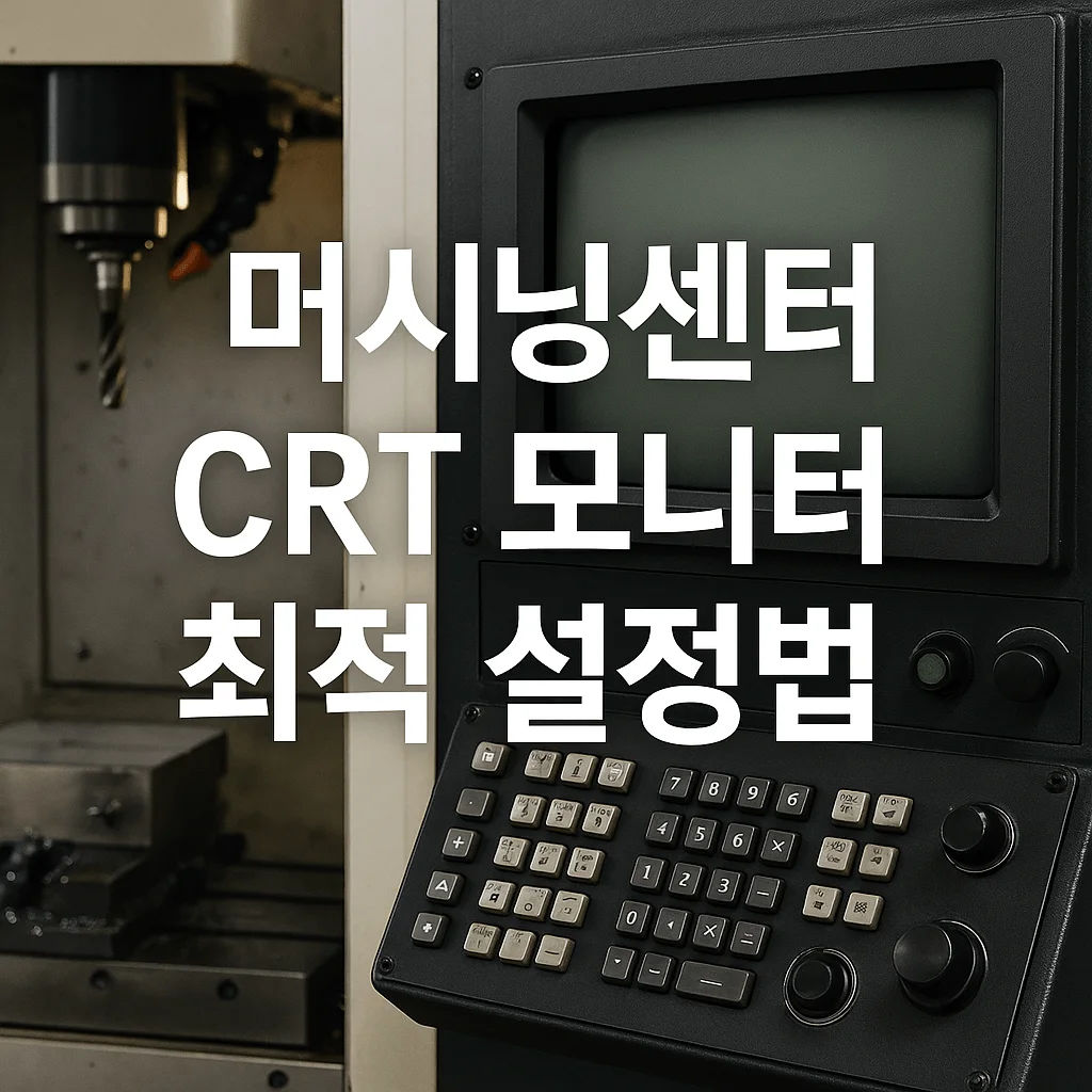 머시닝센터 CRT 모니터 최적 설정법