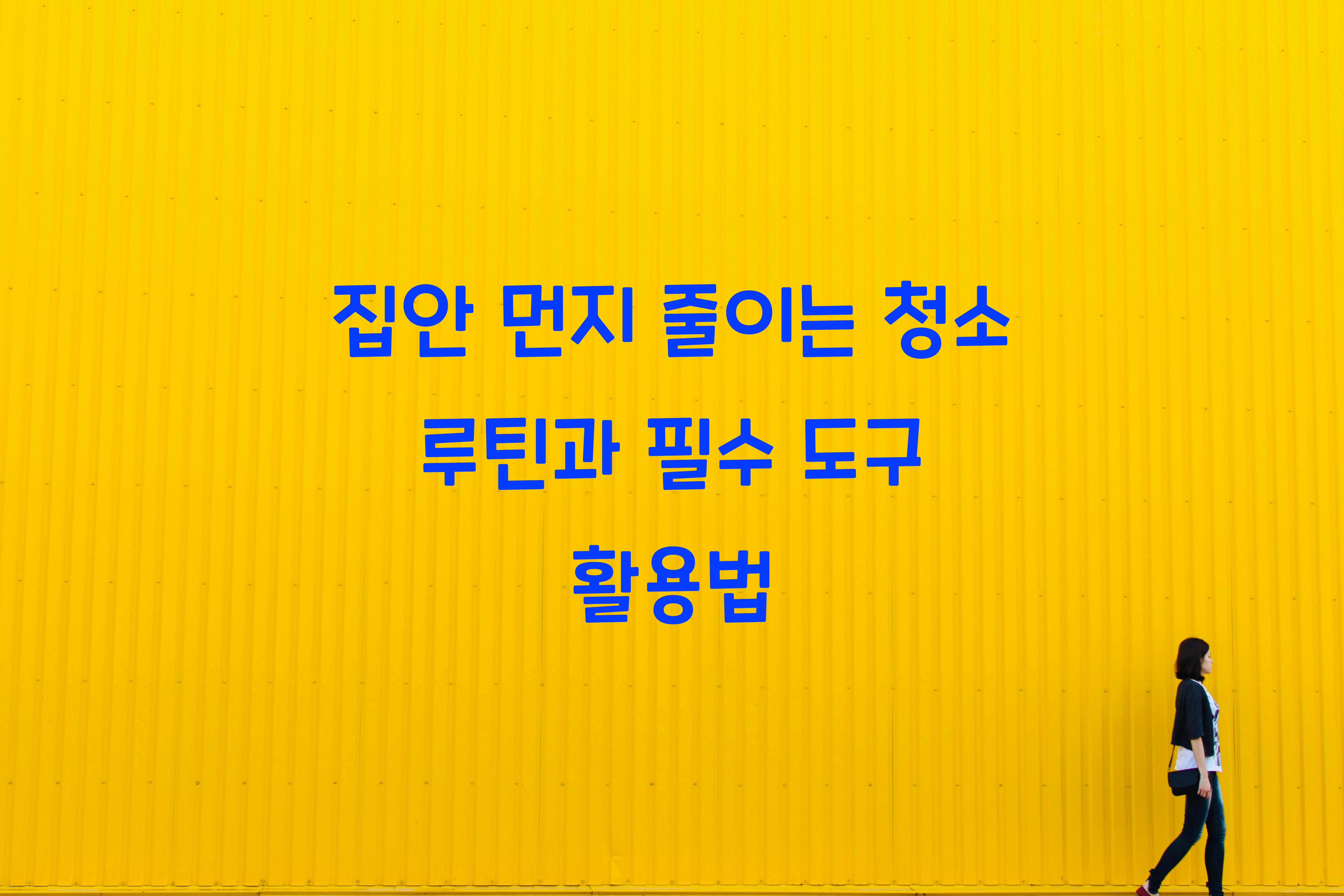 집안 먼지 줄이는 청소 루틴