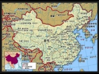 중국지도 한글판 크게보기 장가계 황산 태항산 청도 계림_9