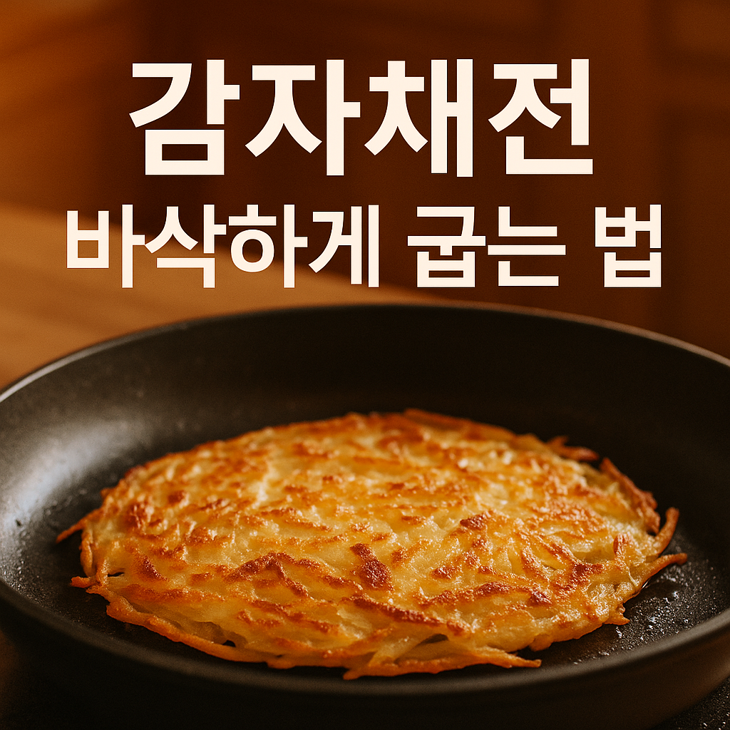 감자채전 바삭하게 굽는 법 &ndash; 부침가루 비율부터 팬 온도까지 완벽 가이드