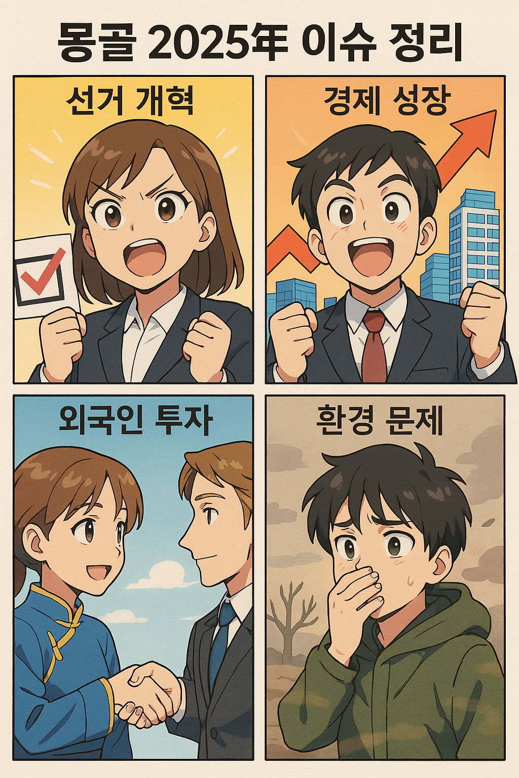 2025 몽골 이슈 4컷 사진