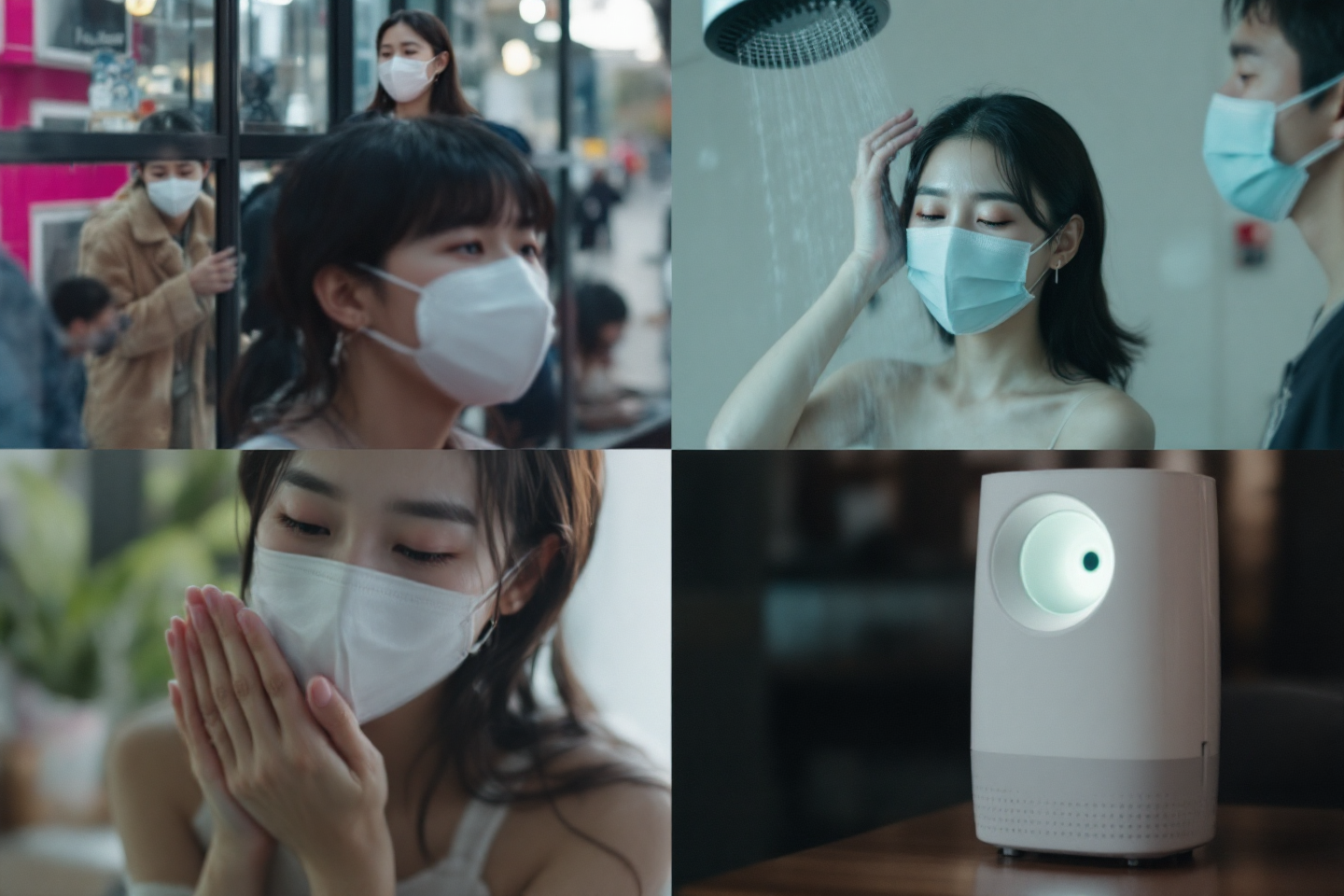 꽃가루 알레르기 예방법을 나타낸 생활 수칙 이미지