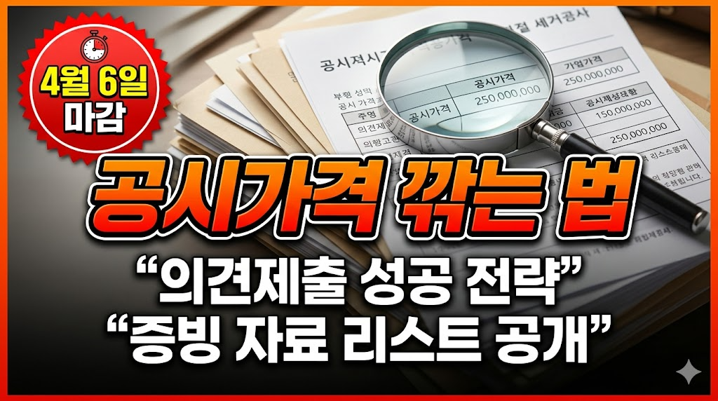 공시가격 의견제출 이렇게 하면 바뀐다|기간·제출방법·실제 반영 가능성 총정리