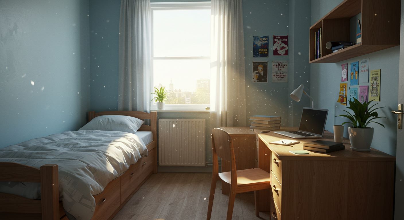 고시원 원룸 실내 모습