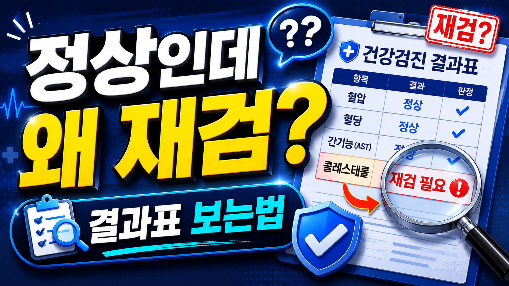 정상인데 왜 재검이지?|건강검진 결과표 보는법 2026