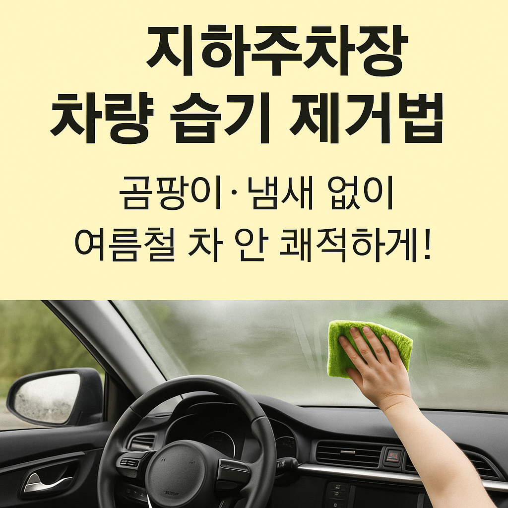 지하주차장 차량 습기 제거법: 곰팡이&middot;냄새 없이 여름철 차 안 쾌적하게!