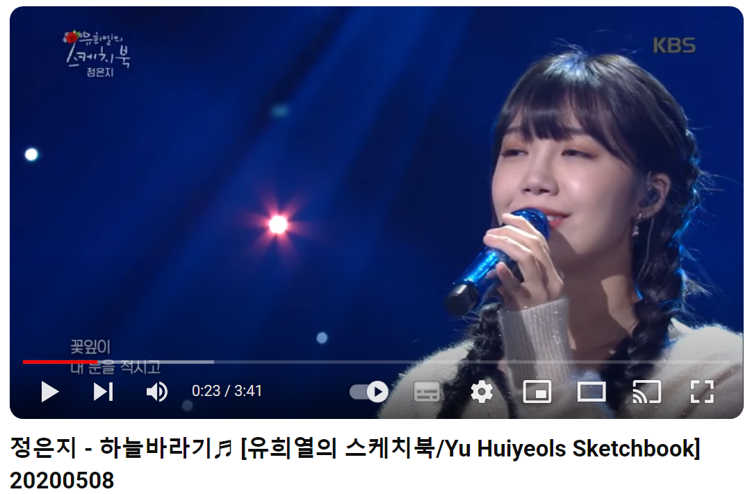 정은지-하늘바라기