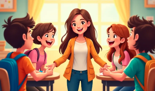 새학기-교실-선생님-아이들