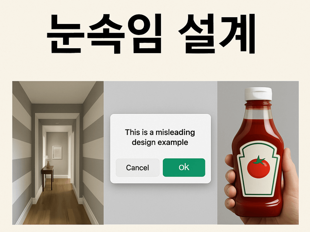 눈속임 설계, 그냥 착시 효과로 생각하셨나요