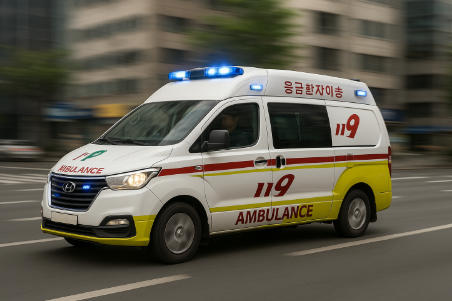 병상수급관리 관련 환자 이송 사진