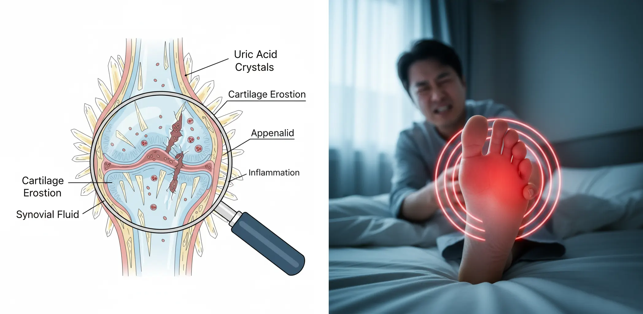 통풍 단계별(1~4단계) 증상과 치료 로드맵