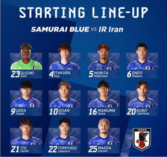이란전 일본선발