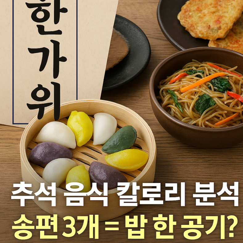 추석 명절 음식 칼로리 정리