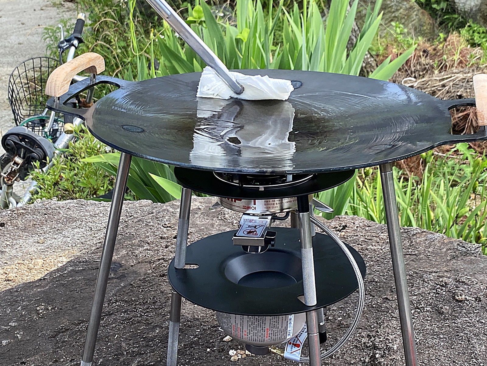 다시 기름 두르기