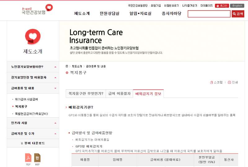 배회감지기 무상지급