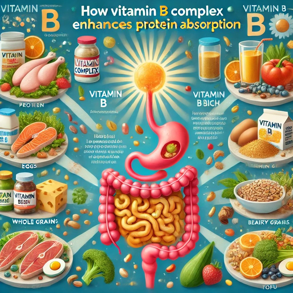 단백질 흡수율 UP! 비타민 B군과 함께 먹어야 하는 이유