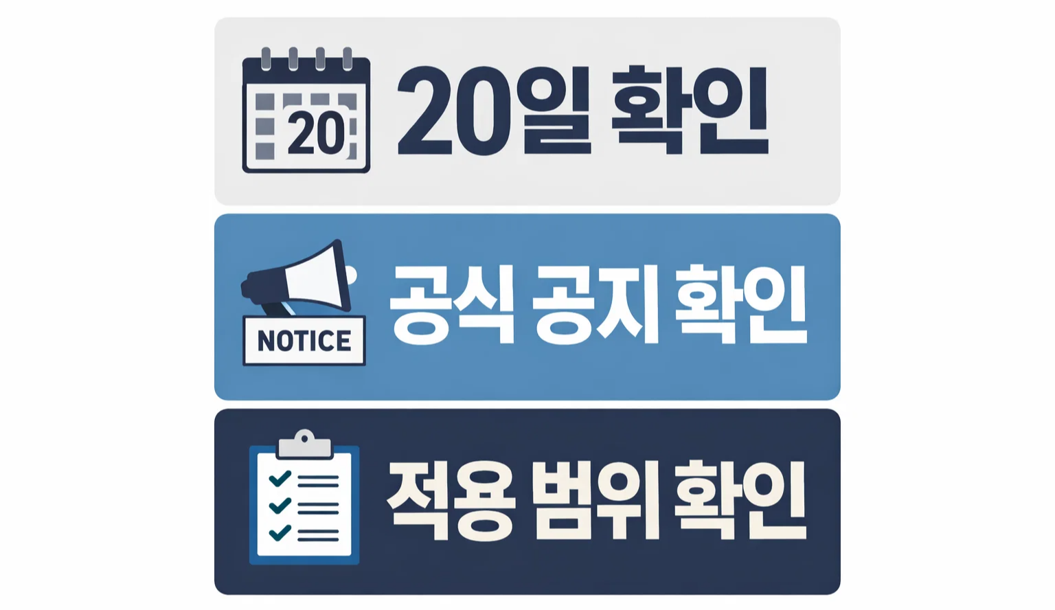 생계급여 조기지급 여부를 판단할 때 20일 확인과 공식 공지 확인, 적용 범위 확인 순서를 빠르게 이해하도록 정리한 이미지