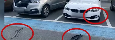 주차장 뺑소니 사고