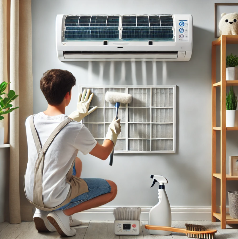 셀프 에어컨 청소 관련 사진