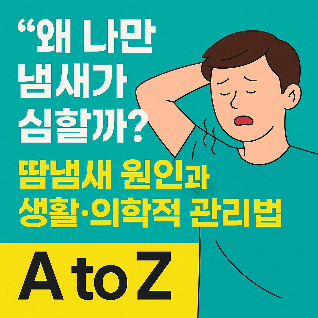 왜 나만 냄새가 심할까? 땀냄새 원인과 생활 및 의학적 관리법 A to Z