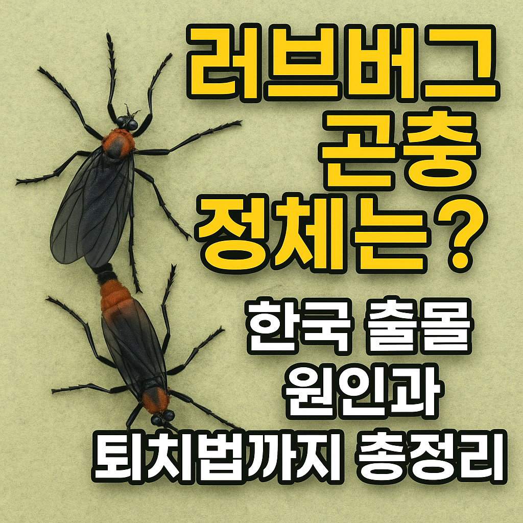 러브버그 곤충 정체는? 한국 출몰 원인과 퇴치법까지 총정리 관련 사진