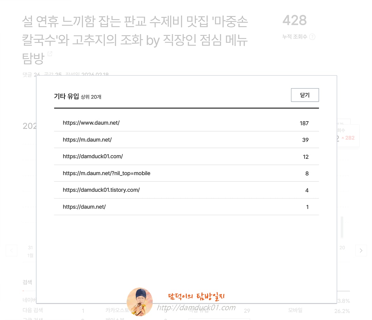 2026년 2월 19일 기타 유입