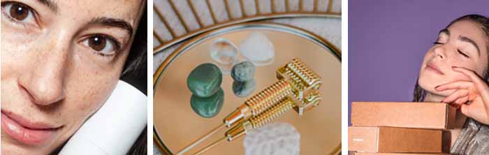 각종피부타입설명사진-피부관리도구사진