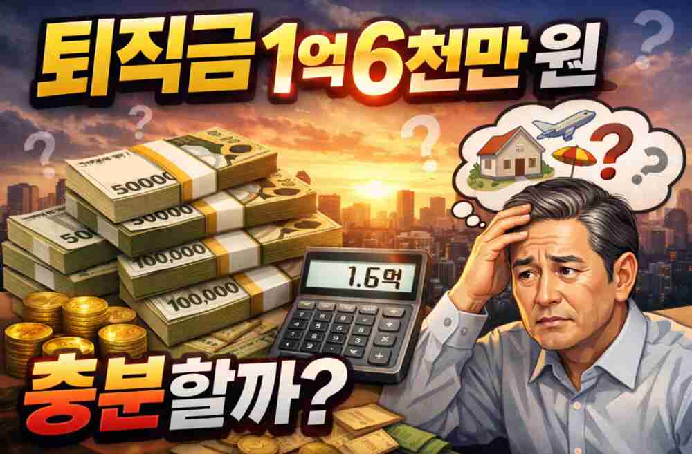 160 million won in severance pay, will it be enough The gap between real purchasing power and the cost of survival after retirement