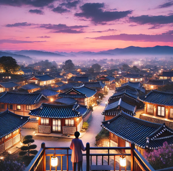 전주여행 한옥마을 전망대 모습