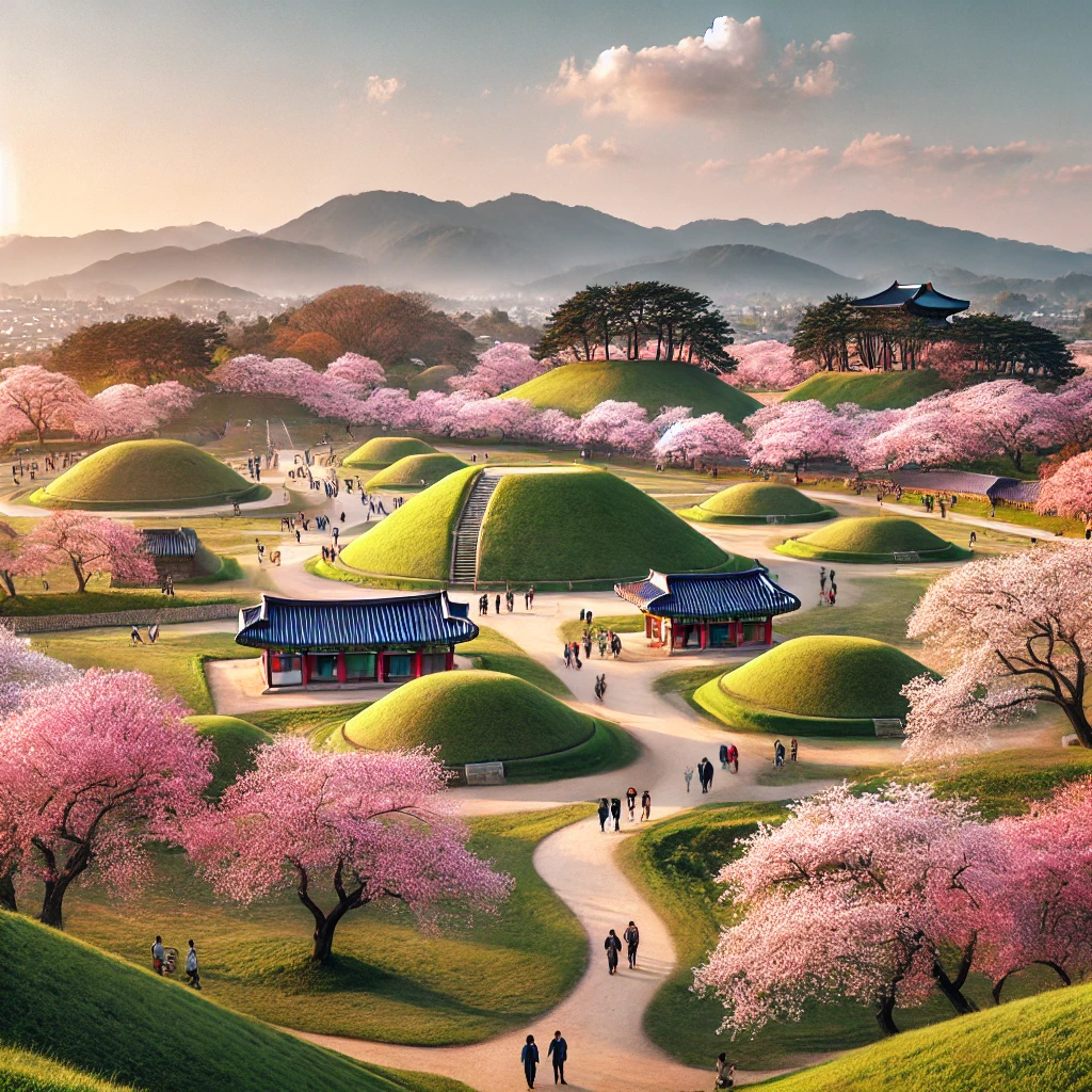 경주-대릉원-벚꽃-봄꽃