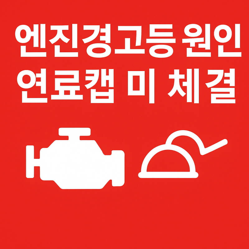 엔진경고등 원인 연료캡 미체결 관련사진