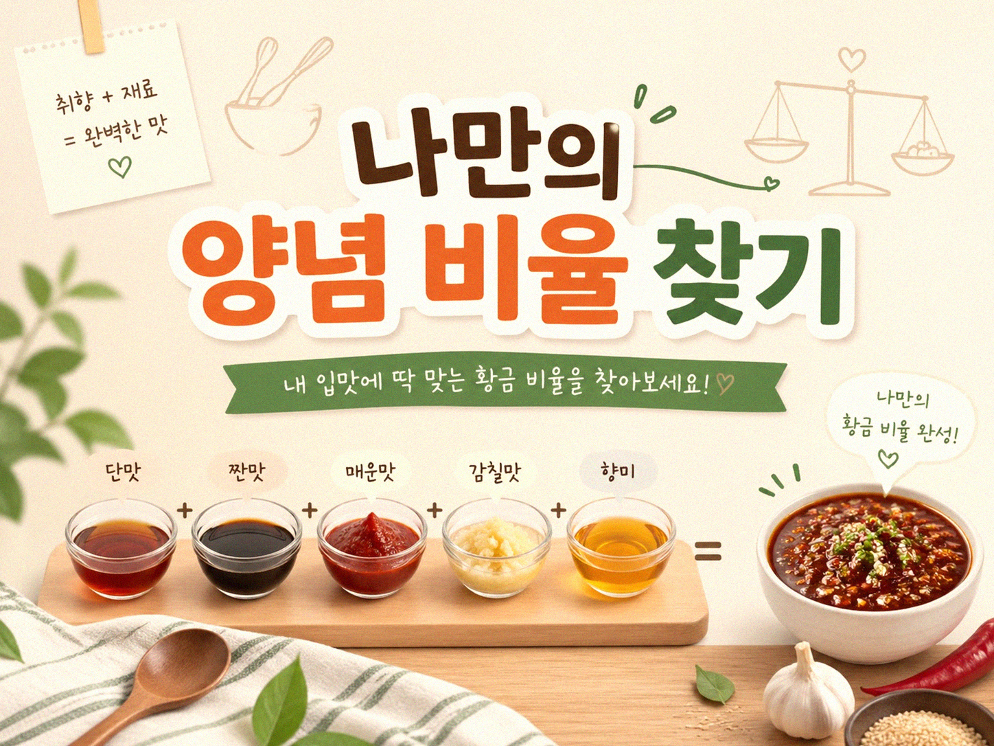요리 실력 언제쯤 레시피 안 보고 할 수 있을까
