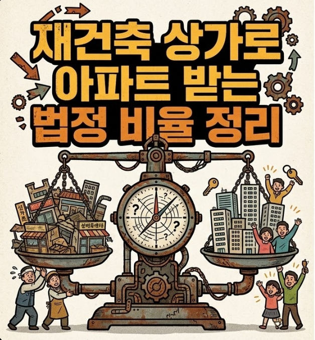 재건축 상가로 아파트 받는 법정 비율 정리